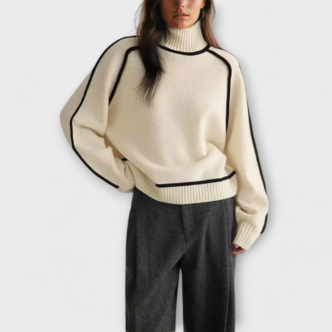 Julia - Pullover met hoge kraag