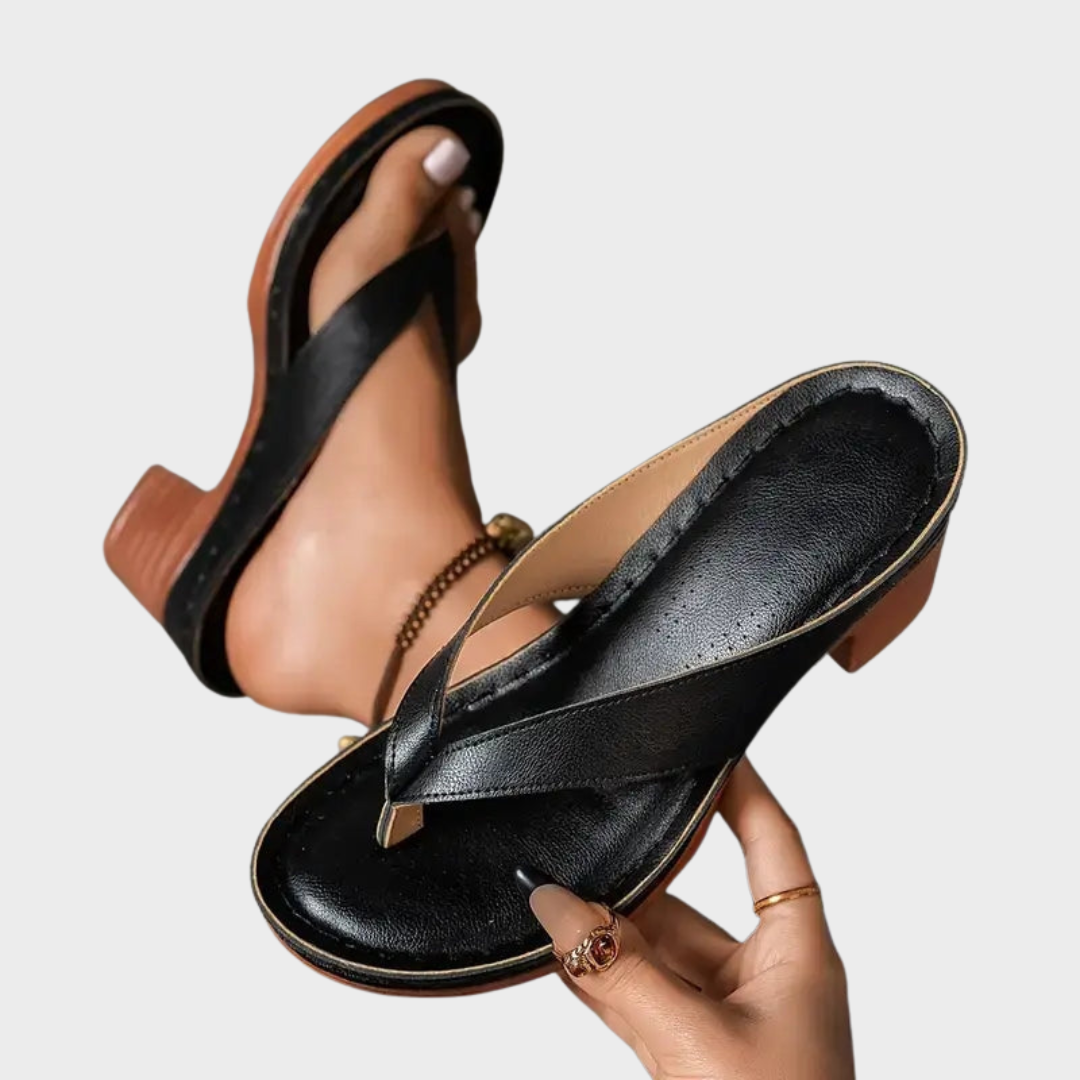 Ingeborg elegante teensandalen – bruin