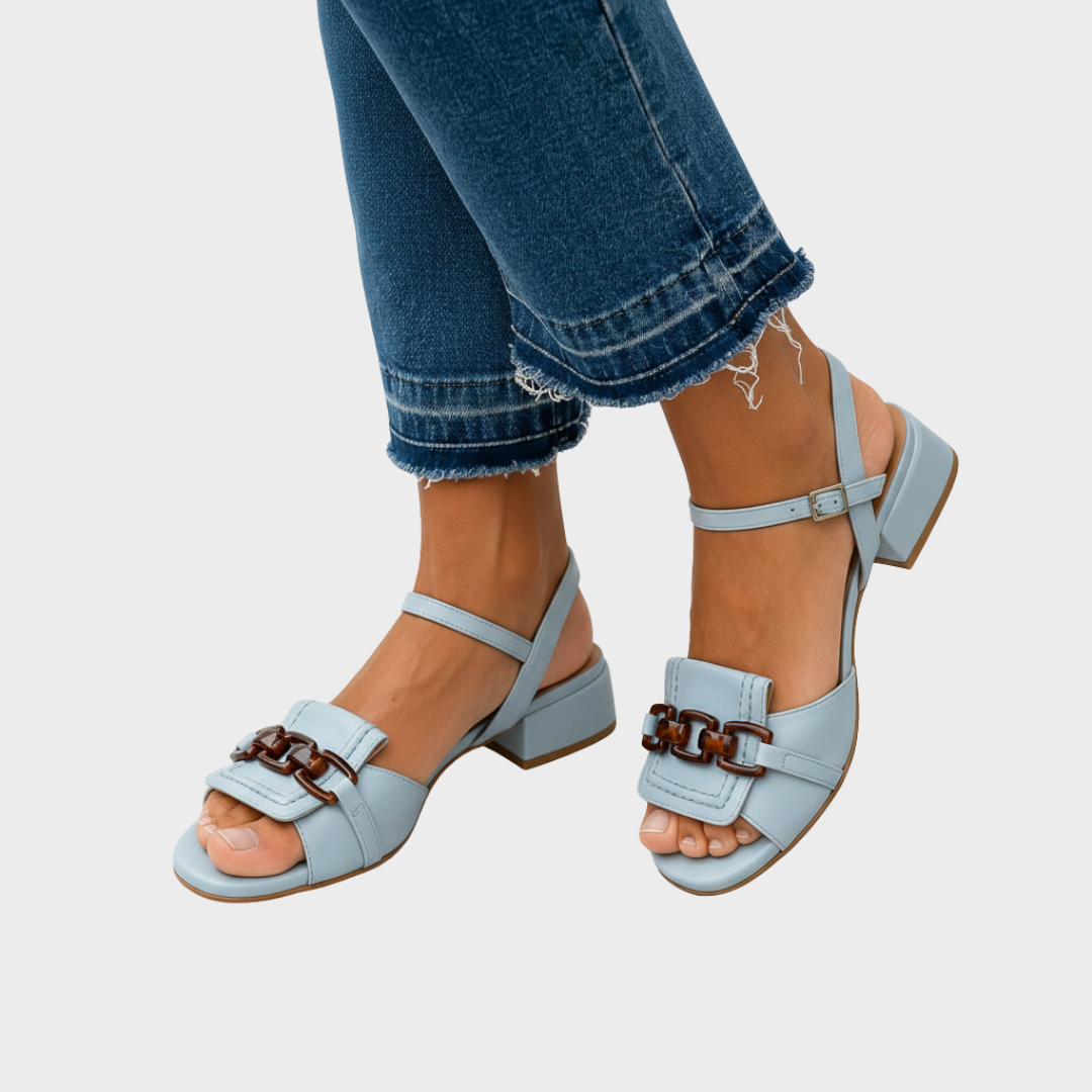 Silvia elegante sandalen met blokhak – afbeelding 1