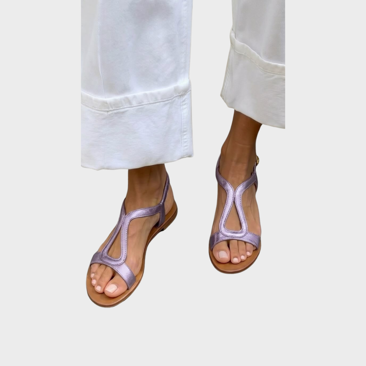 Heidi fijne sandalen met bandjes – goud
