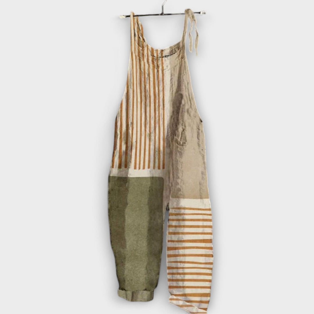 Andrea - Vintage Jumpsuit met Wijde Pijpen