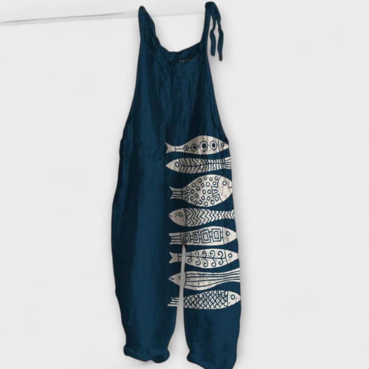 Audrey – Elegante Vintage Jumpsuit met Bloemenprint