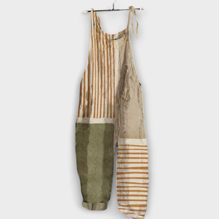 Barbara – Vintage Jumpsuit met Wijde Pijpen