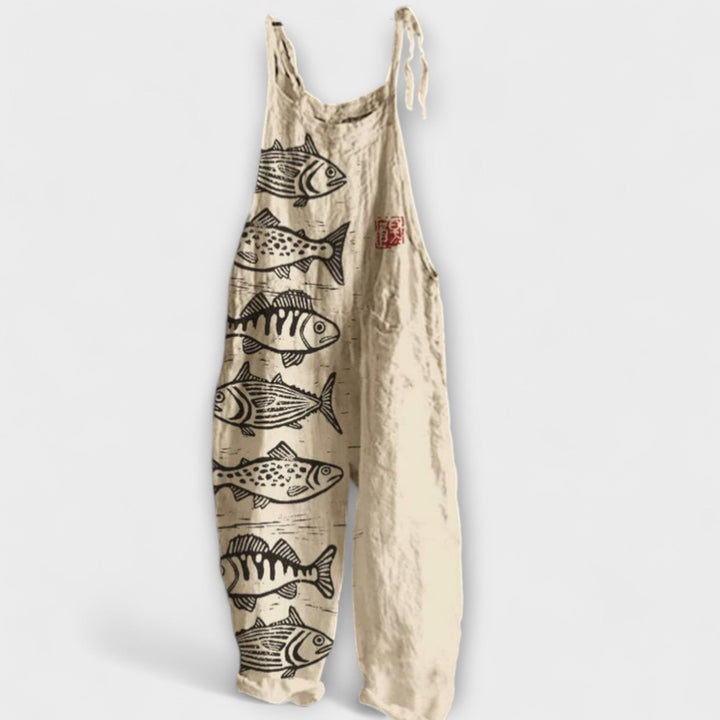 Felicity – Vintage Jumpsuit met Bloemenpatroon