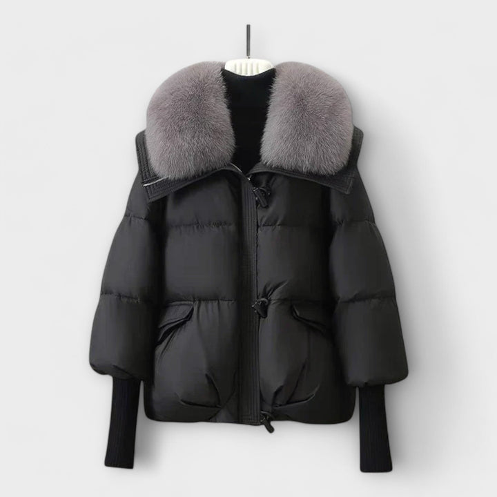 Lucyna - Elegante Jas met Bont