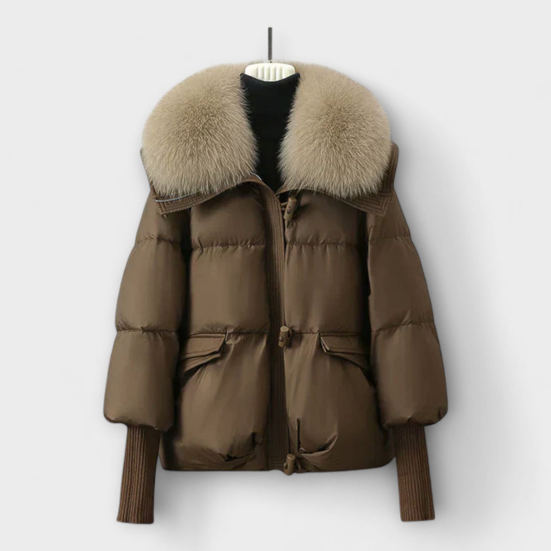 Lucyna - Elegante Jas met Bont