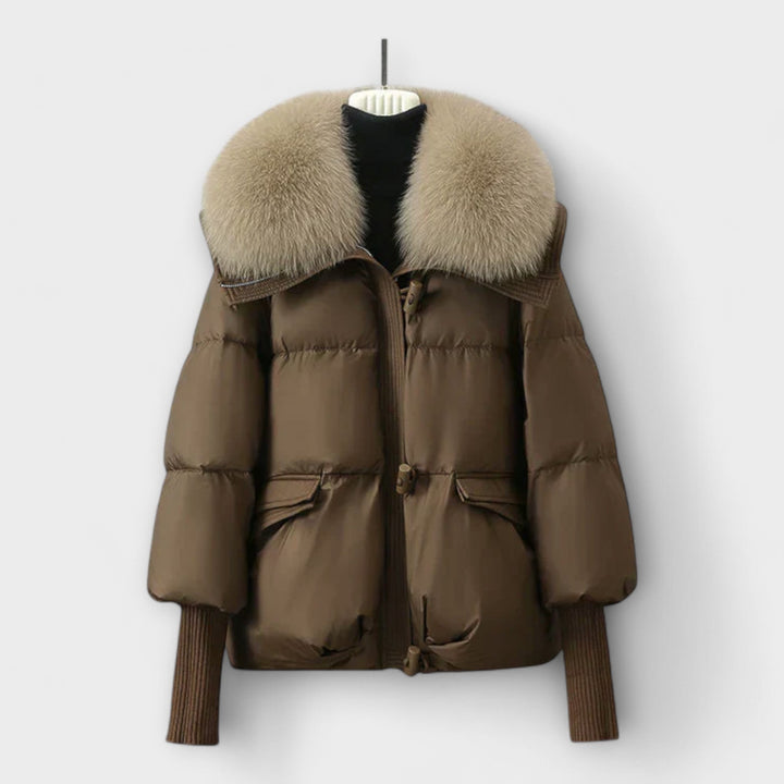Lucyna - Elegante Jas met Bont