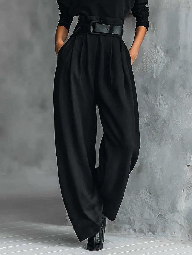 Lisa | Jumpsuit met hoge hals en wijde pijpen voor dames