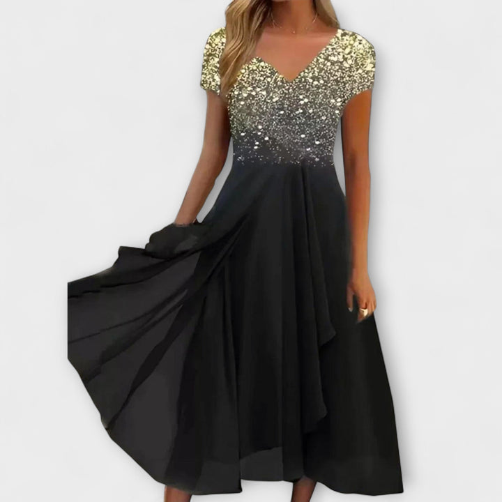 Lara - Dames Chiffon Partykleed