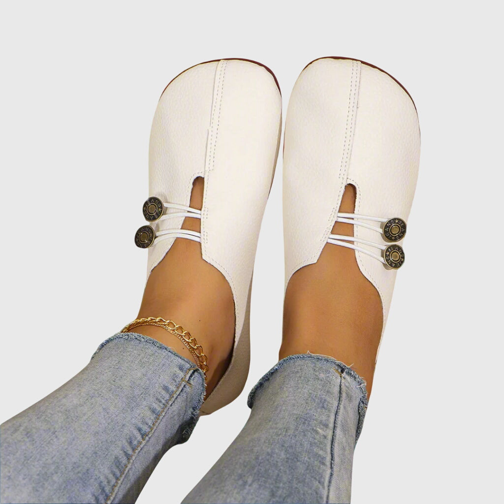 Josephine | Suède veterbottines met sierknopen voor dames