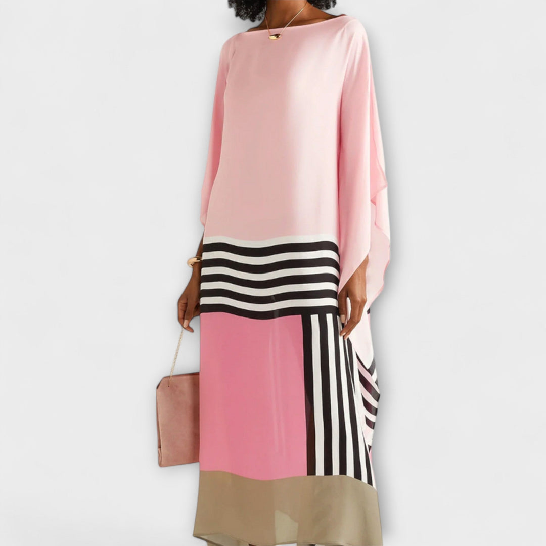 Elenora - Locker gesneden geometrische kaftan