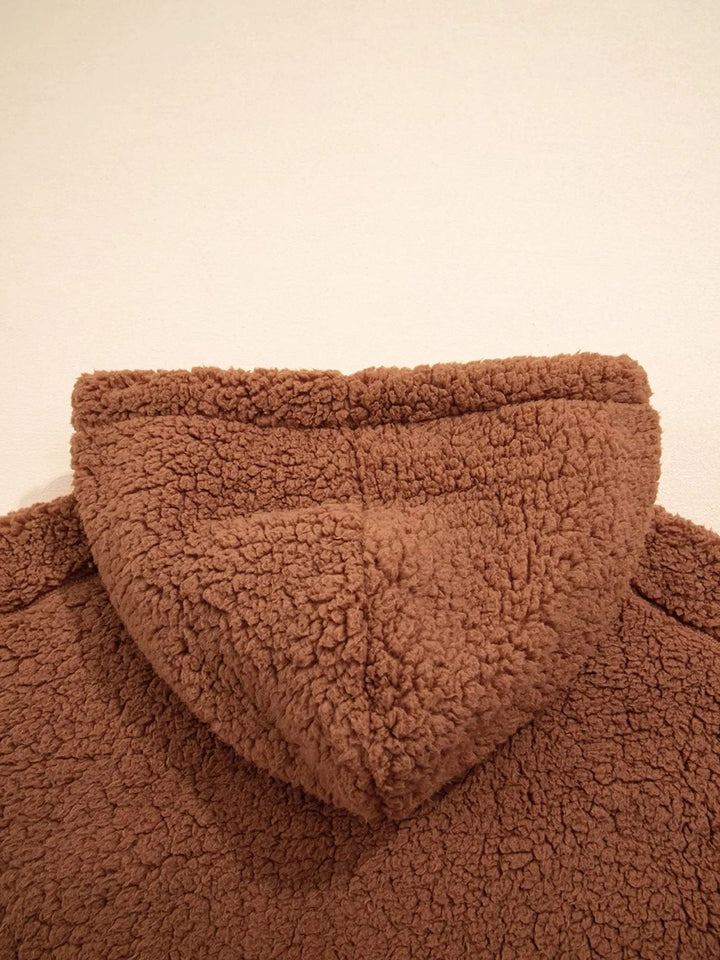 Aileen | Oversized teddyjas met rits voor dames
