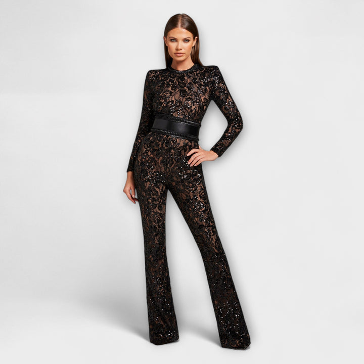 Theresia - Spitzen-Jumpsuit met Korset