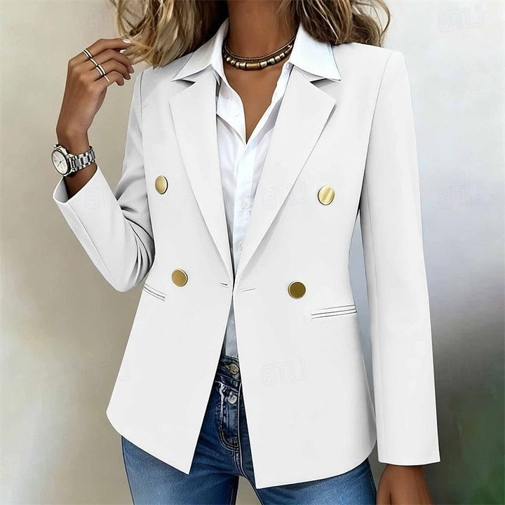 Amrita | Double-breasted blazer met goudkleurige knopen voor dames