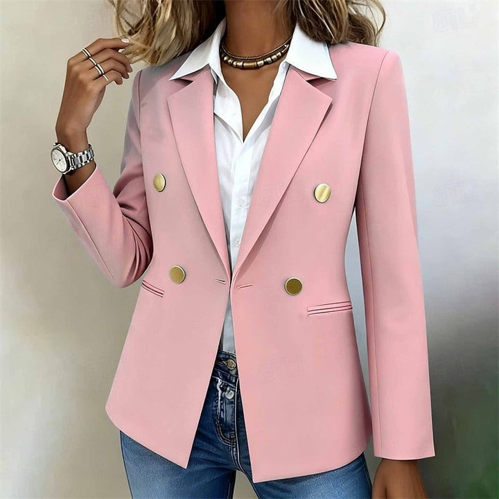 Amrita | Double-breasted blazer met goudkleurige knopen voor dames