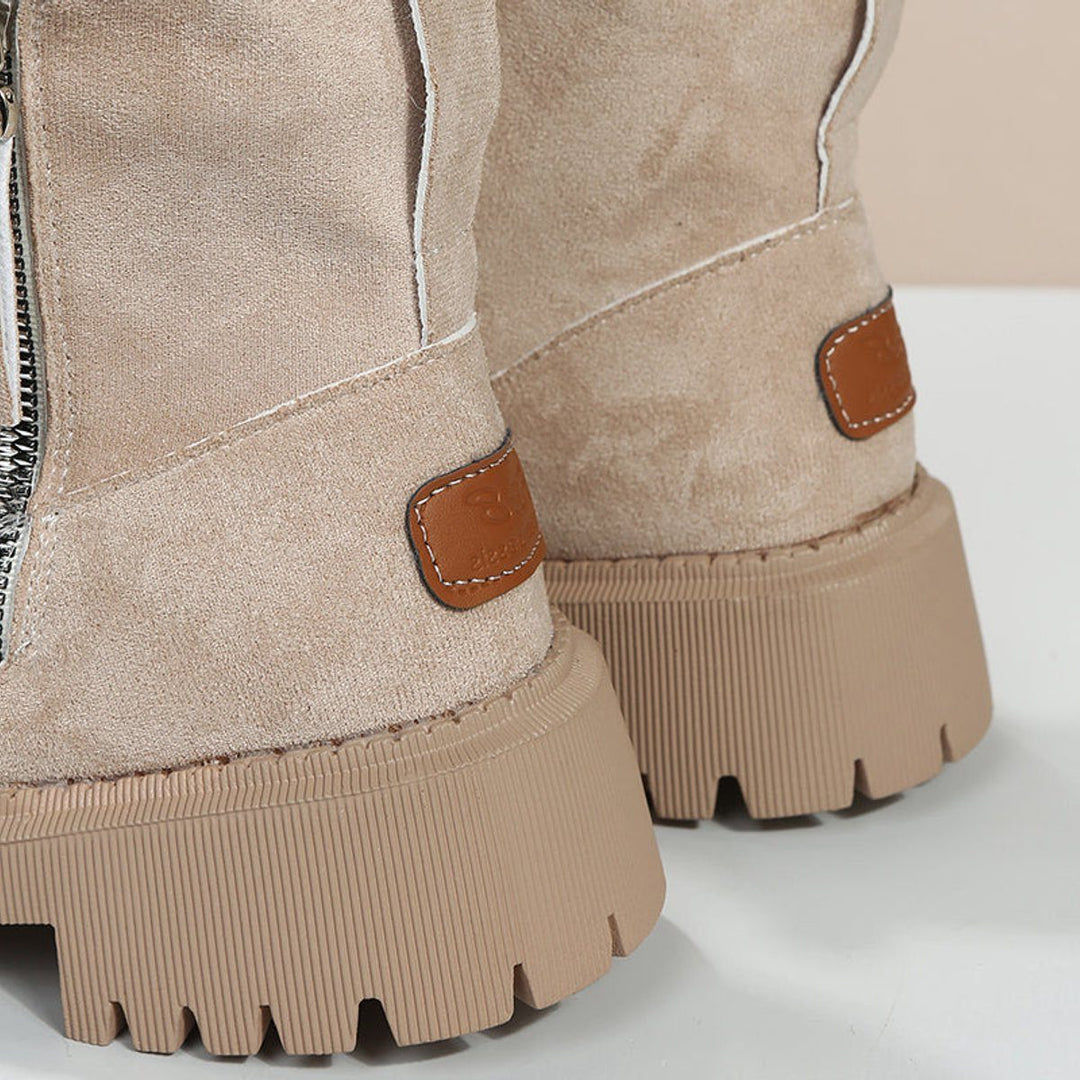 Anastacia | Suède instapbottines met fleecevoering voor dames