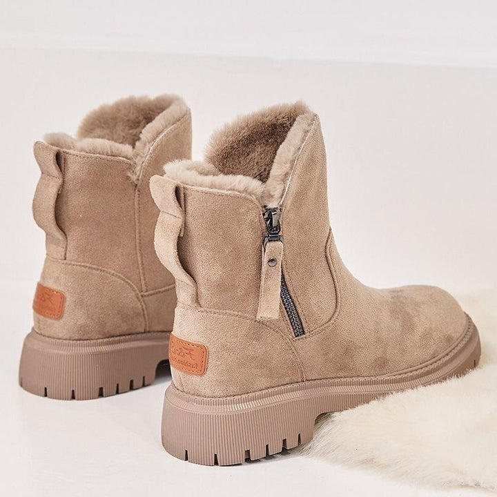 Anastacia | Suède instapbottines met fleecevoering voor dames
