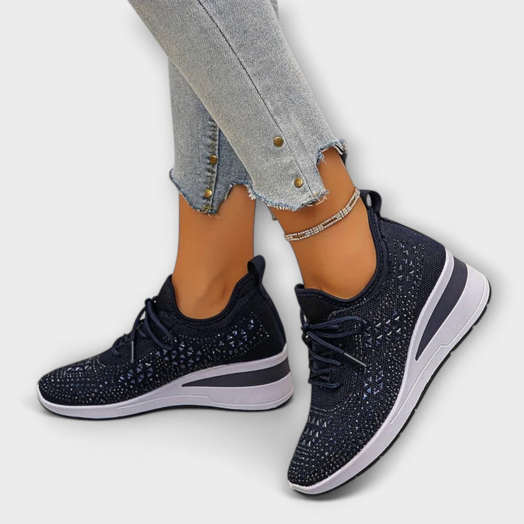 Giselle – Schitterende Orthopedische Sneakers met Strass