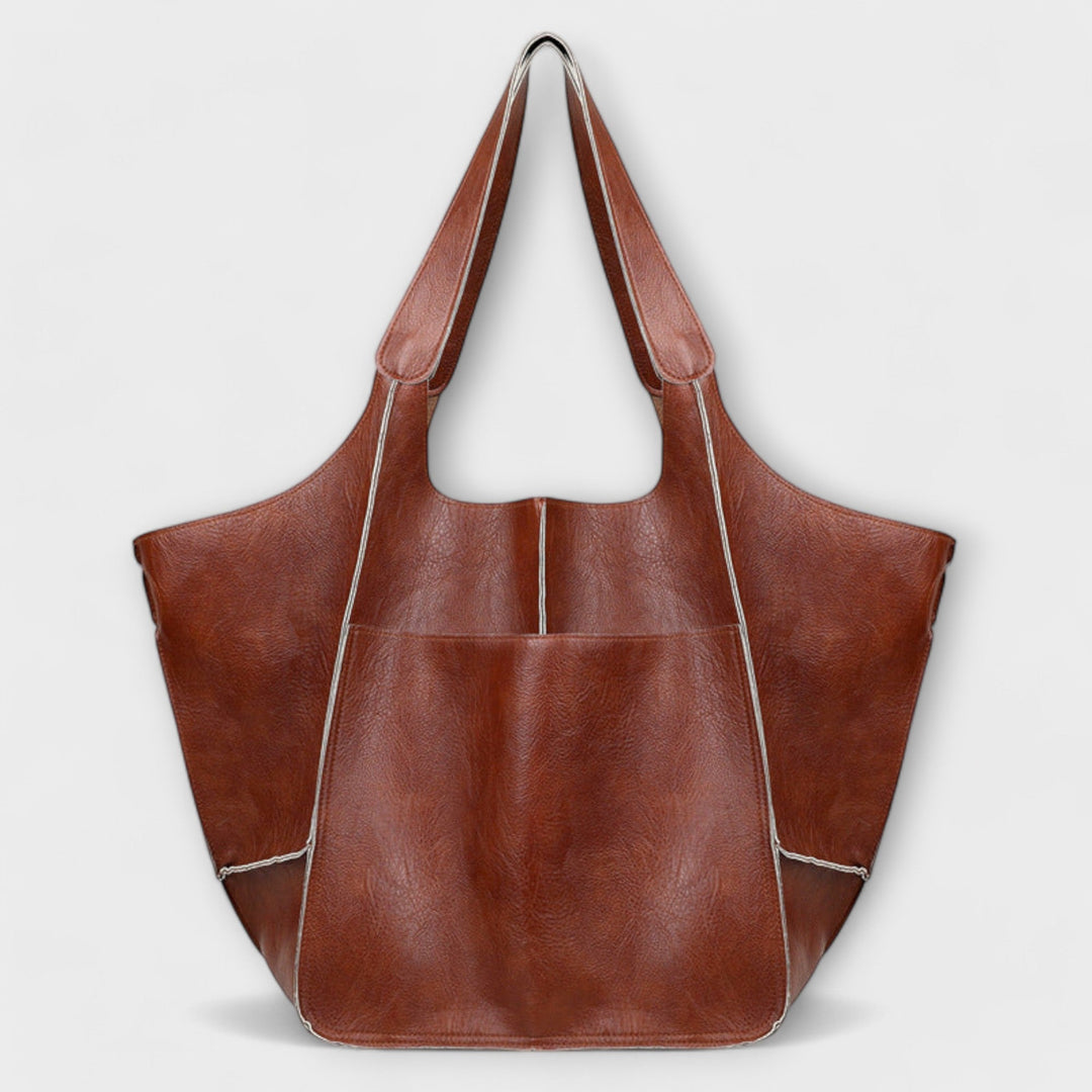 Urania | Oversized leren weekendtas voor dames