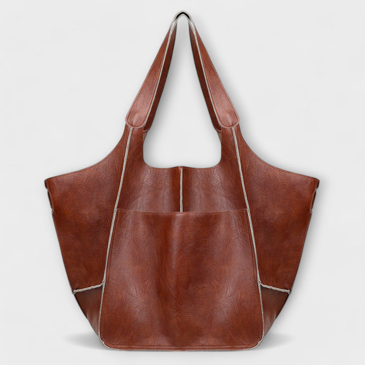 Urania | Oversized leren weekendtas voor dames