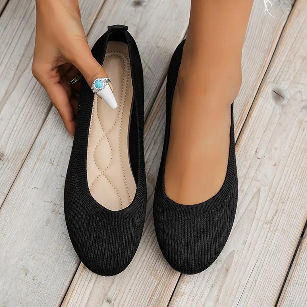 Ballerina's | Elastisch Bovenwerk, Ronde Neus | Comfortabel Instapmodel