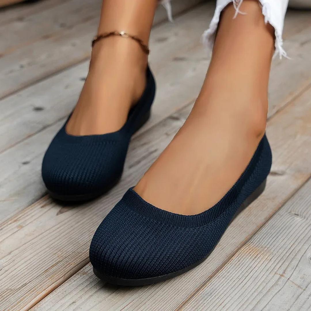 Ballerina's | Elastisch Bovenwerk, Ronde Neus | Comfortabel Instapmodel