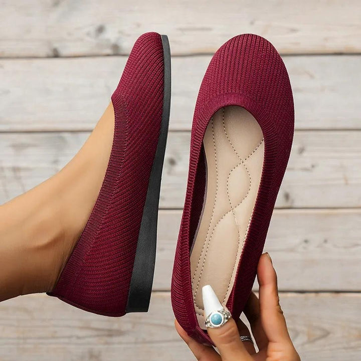 Ballerina's | Elastisch Bovenwerk, Ronde Neus | Comfortabel Instapmodel