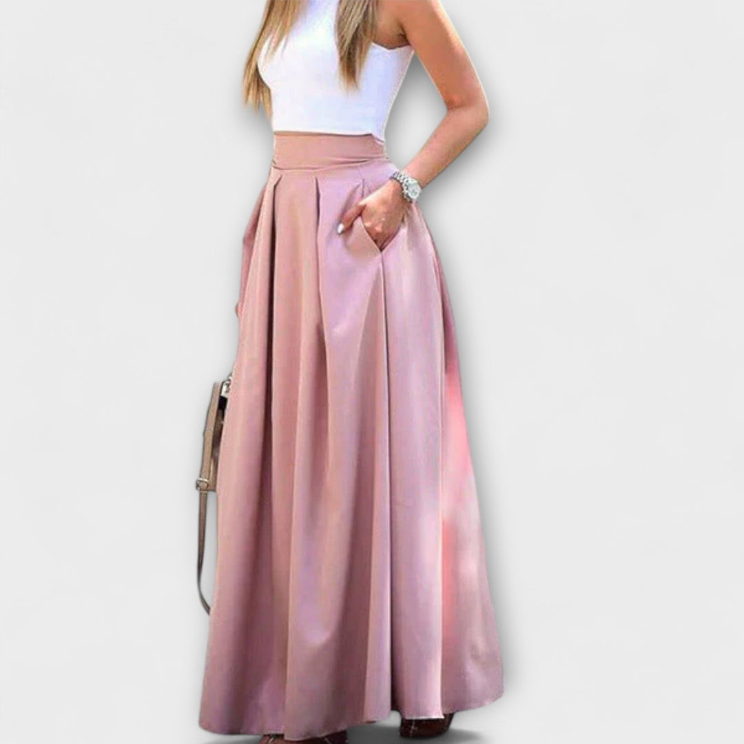 Tzafira – Elegante Maxirok met Hoge Taille
