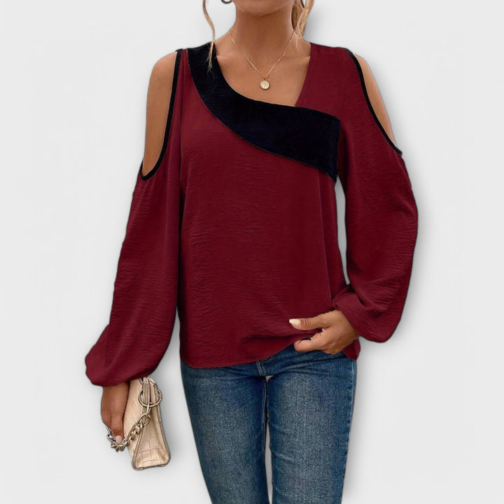 Scarlett - Blouse met vierkante halslijn