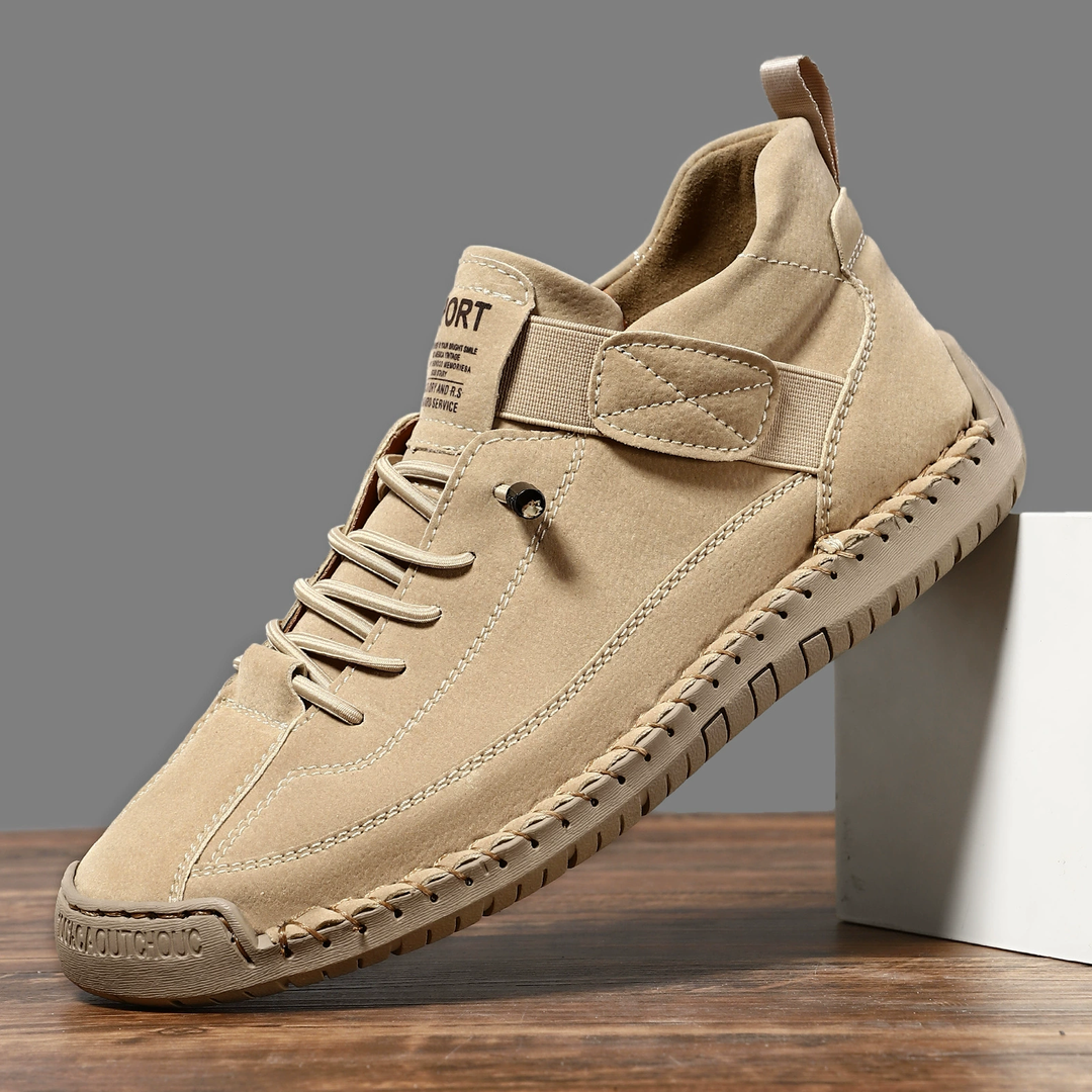 Alceste | Canvas sneakers met veters en siernaden voor dames
