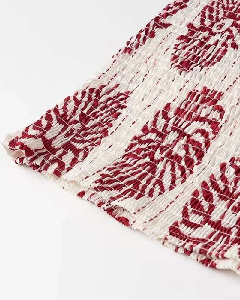 Lisette | Gebloemde one-shoulder jurk voor trouwgasten