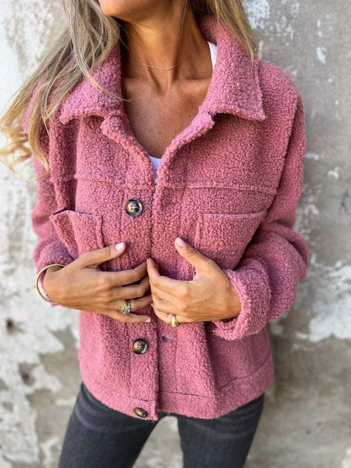 Brenna | Sherpa jas met knopen en borstzakken voor dames