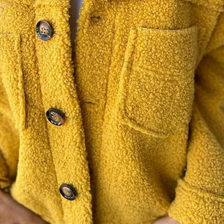 Brenna | Sherpa jas met knopen en borstzakken voor dames