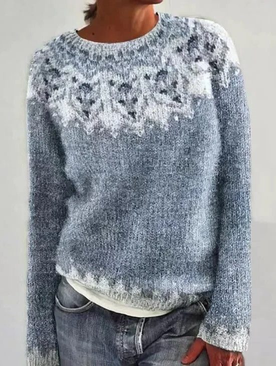 Briallen | Fair Isle-trui met ronde hals voor dames