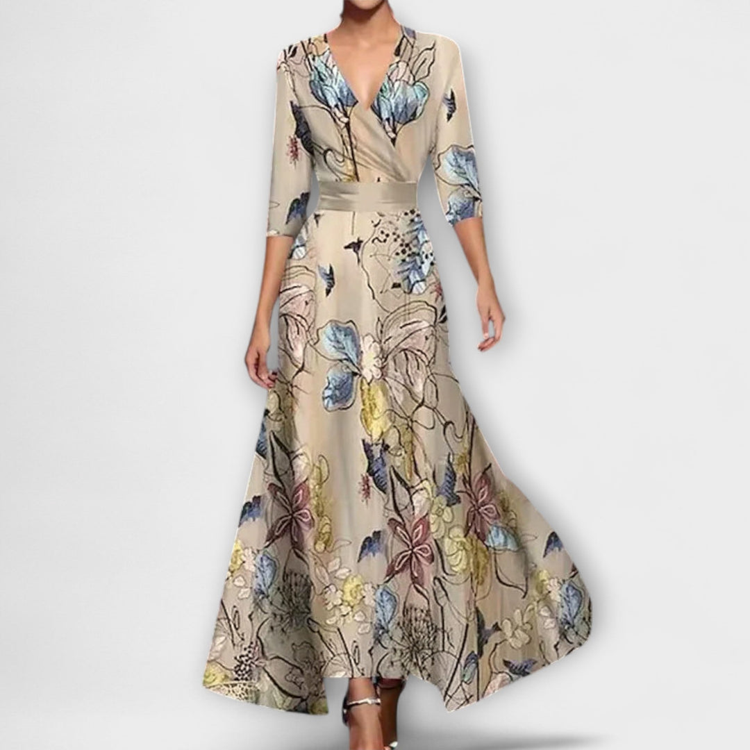 Alma - Elegant Mouw Ontwerp Damesjurk