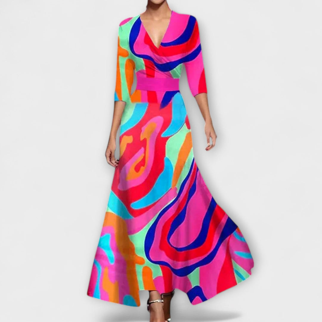 Alma - Elegant Mouw Ontwerp Damesjurk