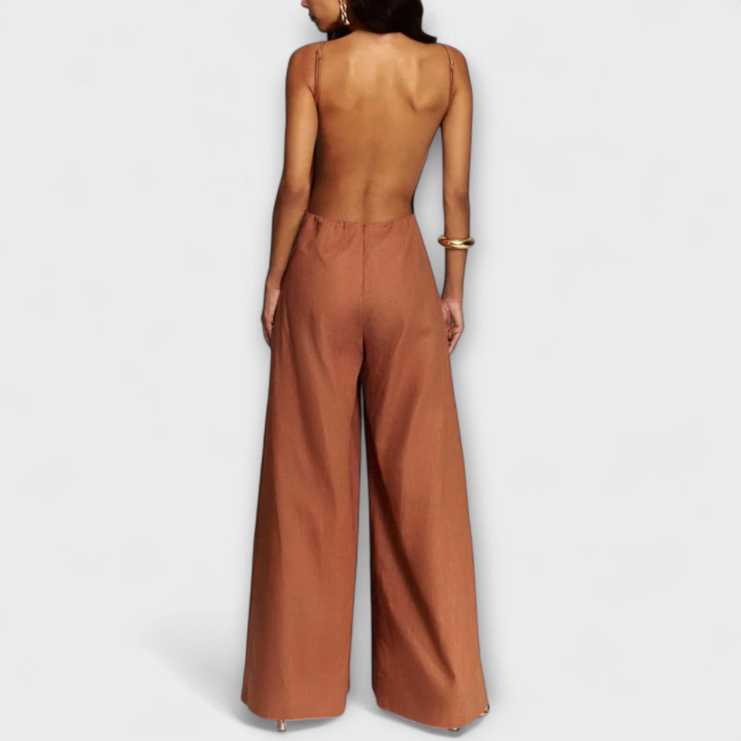 Ylva - Stralende Halter-Jumpsuit