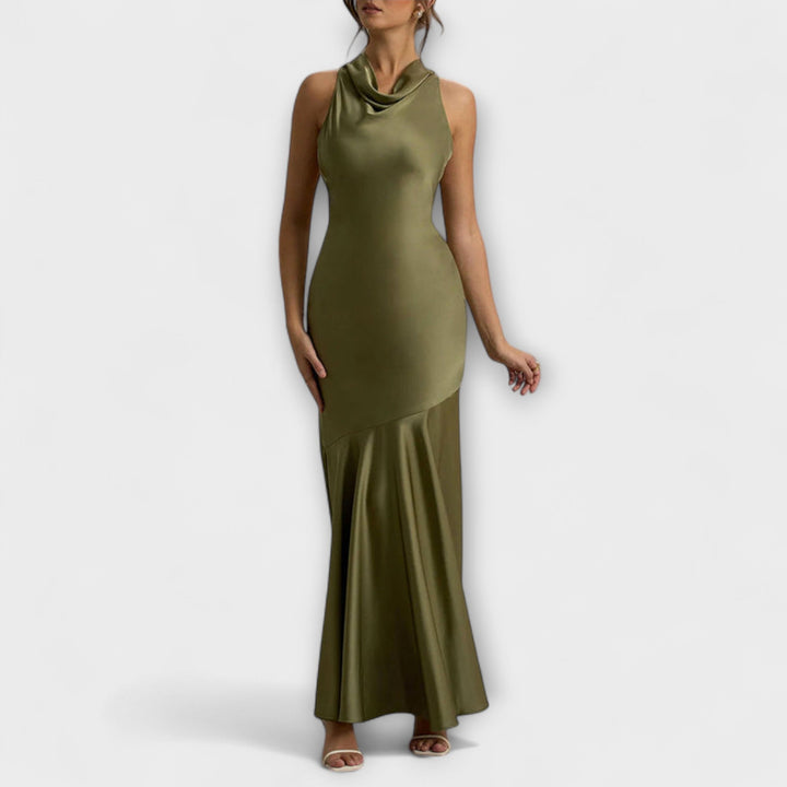 Lennon - Elegante Maxijurk van Satijn