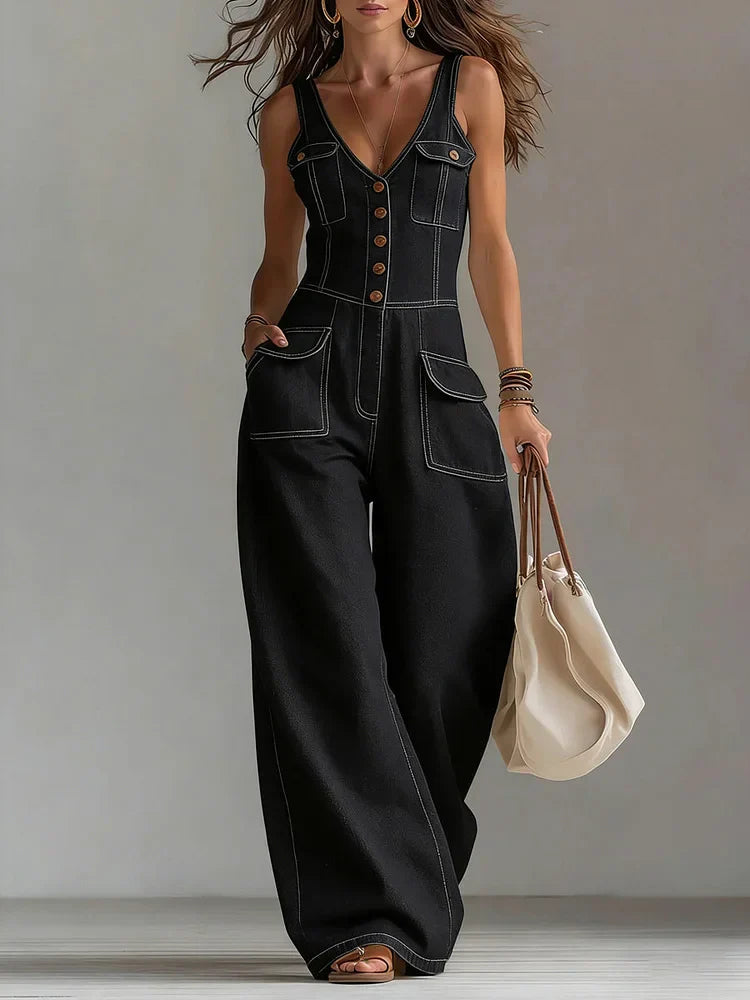 Sofia - Casual Denim Overall