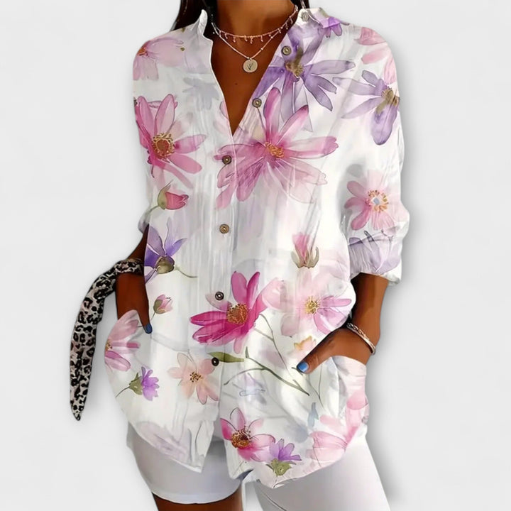 Gaida - Luchtige Bloemenblouse voor de Zomer