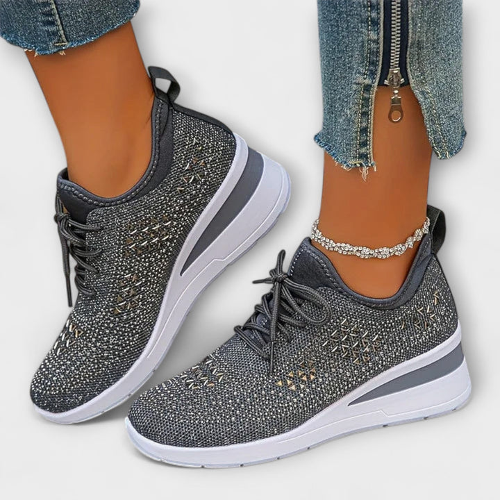 Giselle – Schitterende Orthopedische Sneakers met Strass