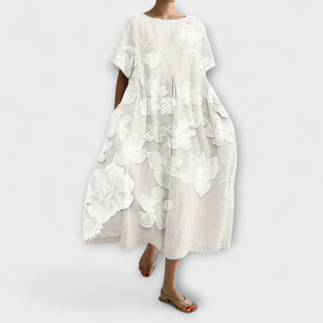 Olivia - Elegante jurk met bloemenpatroon