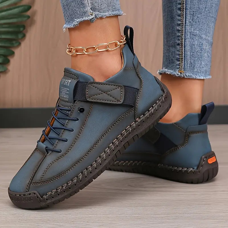 Alceste | Canvas sneakers met veters en siernaden voor dames