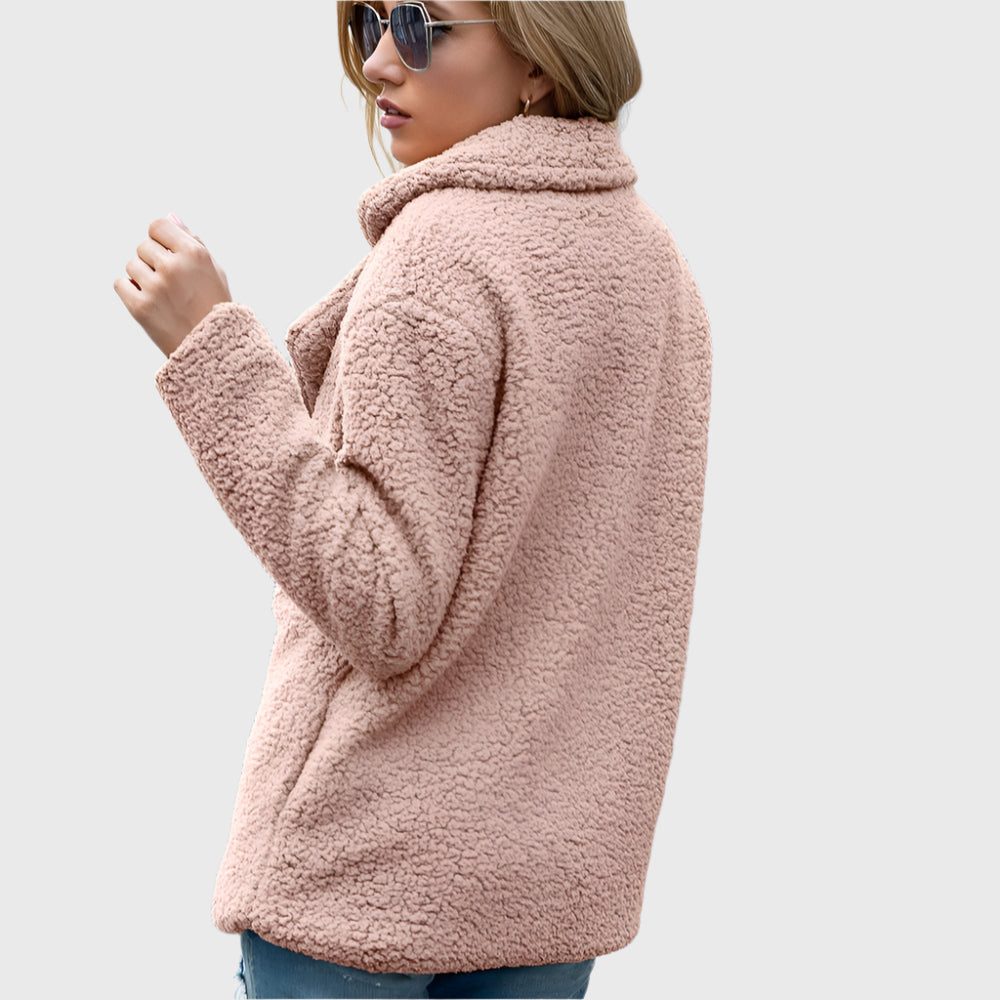 Dorothy | Double-breasted sherpa jas voor dames