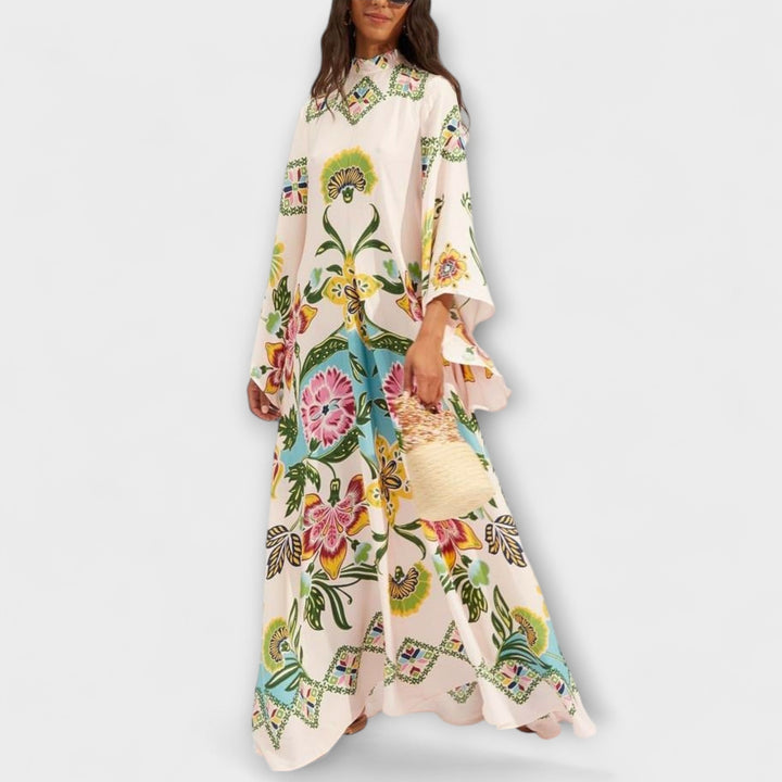 Lisa - Elegante Maxikleid met bloemendruk en vloeiend ontwerp