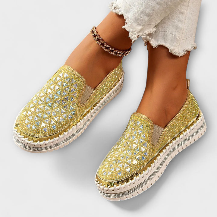 Vada – Slippers bezet met strassstenen