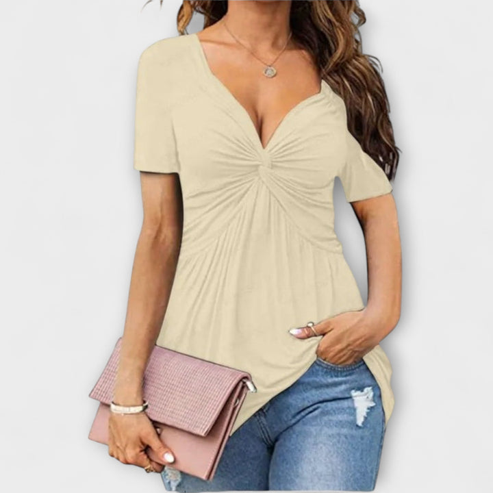 Lina – V-hals T-shirt