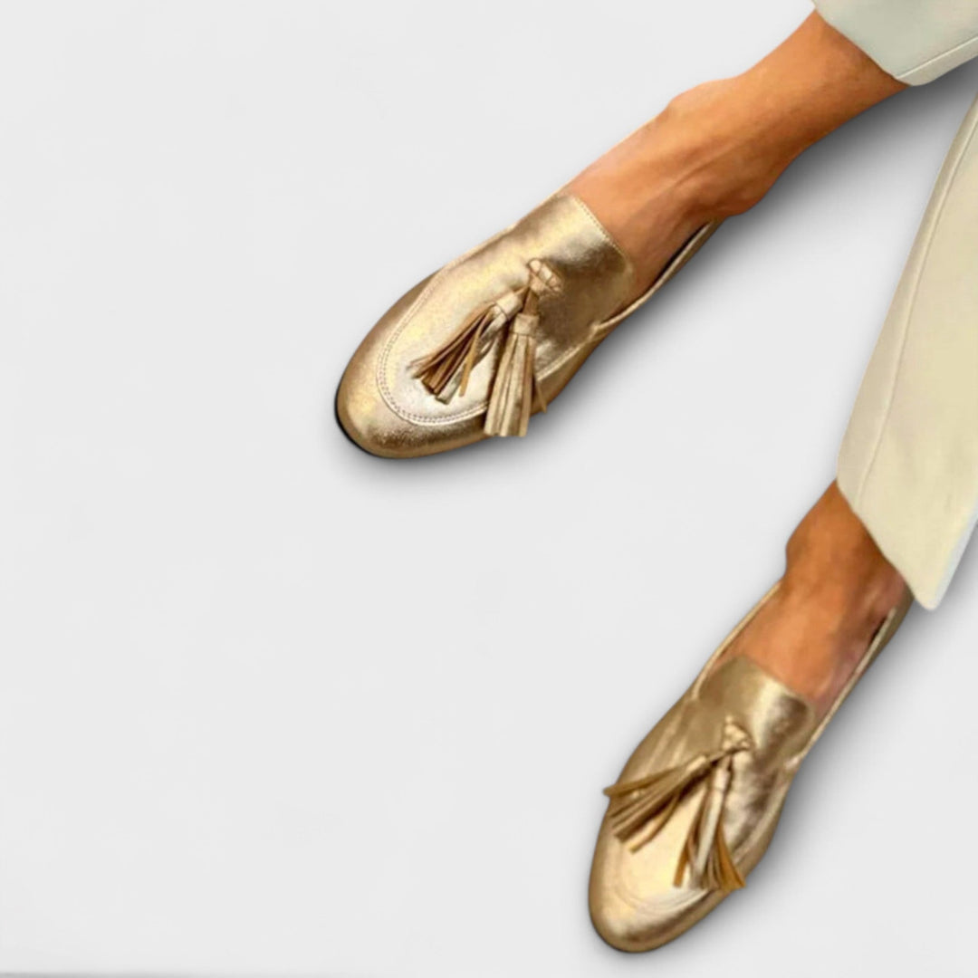 Delphine – metallic glanzende kwasten en siersteken