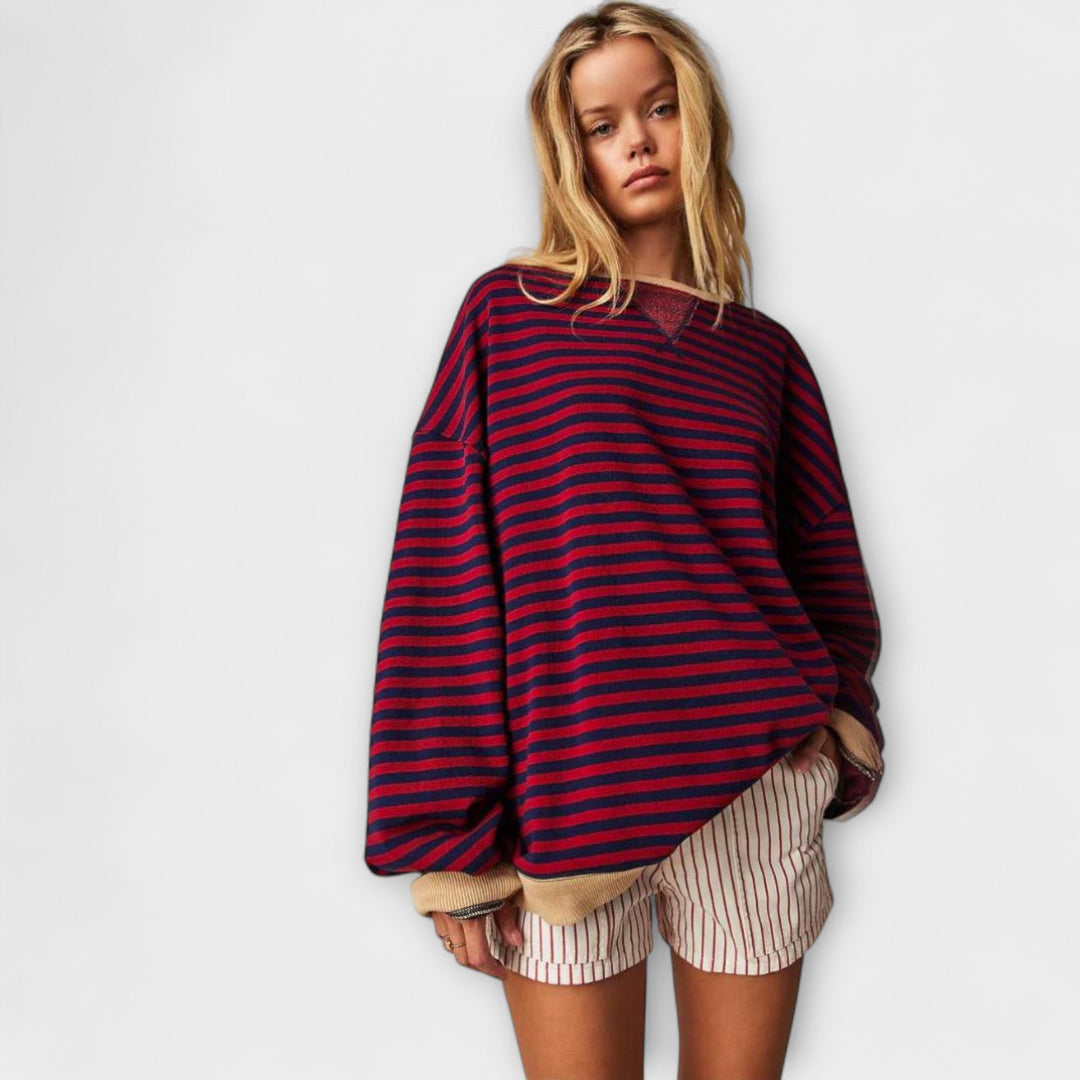 Mary - Gestreepte Oversize-Trui
