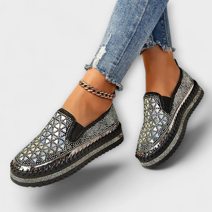 Vada – Slippers bezet met strassstenen